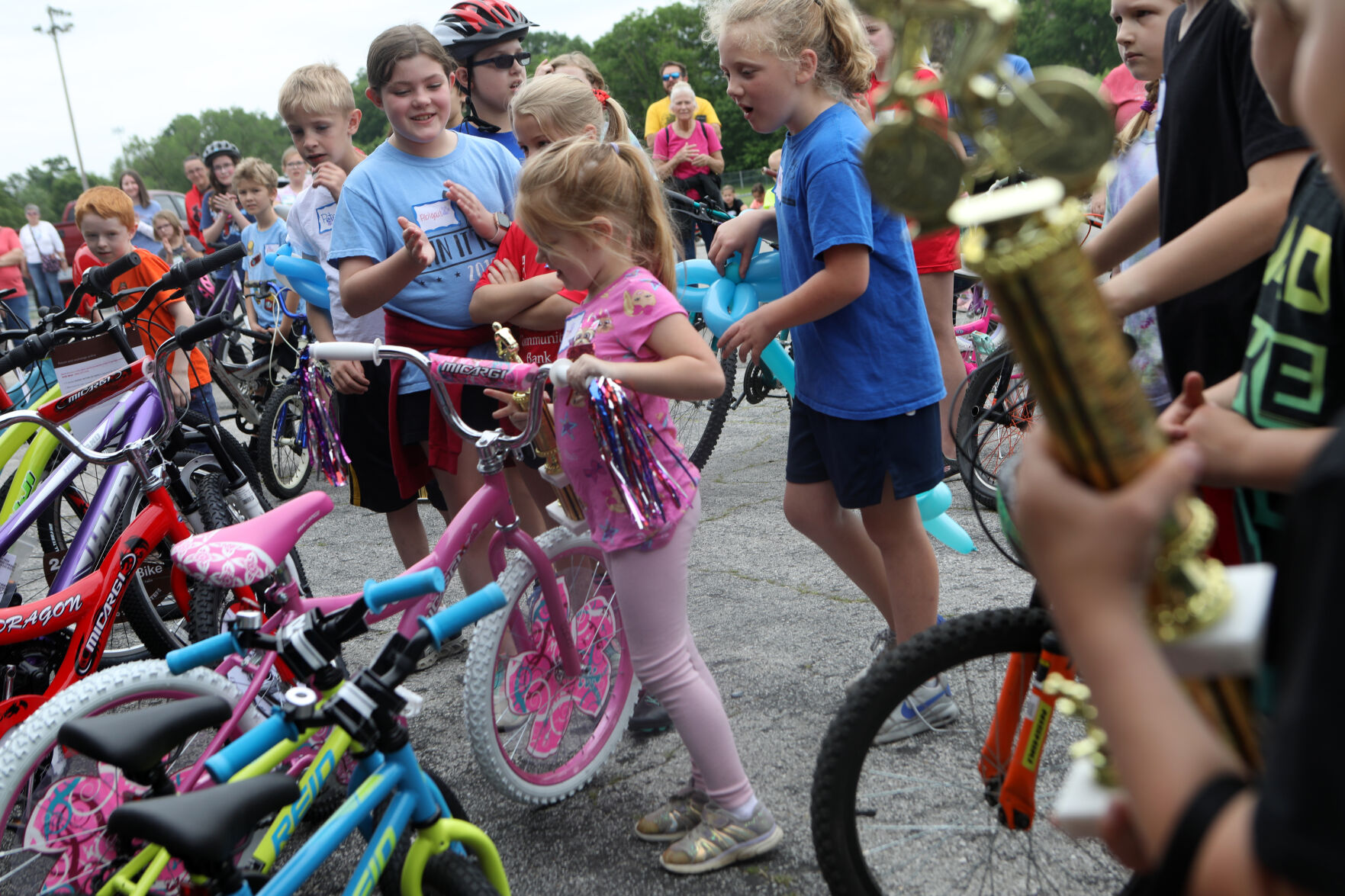 Tori Goodale picks out a bike